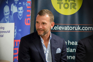 Football legend joins business expert to inspire students